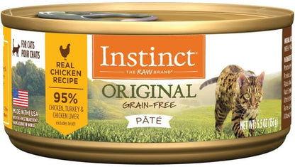 Grain Free Wet Cat Food Pate, Original Recipe Natural Canned Cat Food