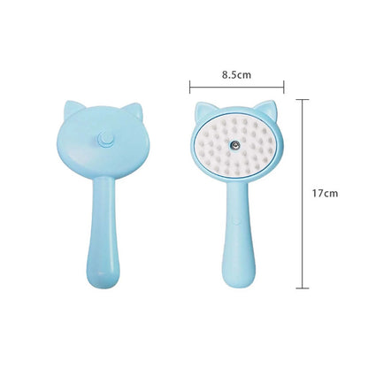 Cat Brush - 3 In1 Cat Steamy Brush, Cat Steamy Brush, Cat Steamer Brush for Massage 2024 New Self Cleaning Steam Cat Brush 3 in 1 Cat Comb for Long & Short Haired Cats Dog Massage Removal