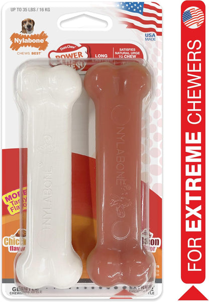 Classic Twin Pack Power Chew Flavored Durable Dog Chew Toy